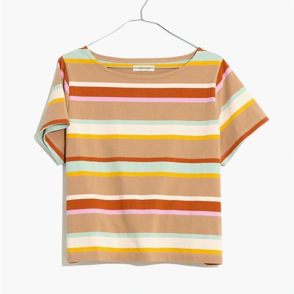 Madewell Boxy Tee in Wilmore Stripe - Picture 3 of 5